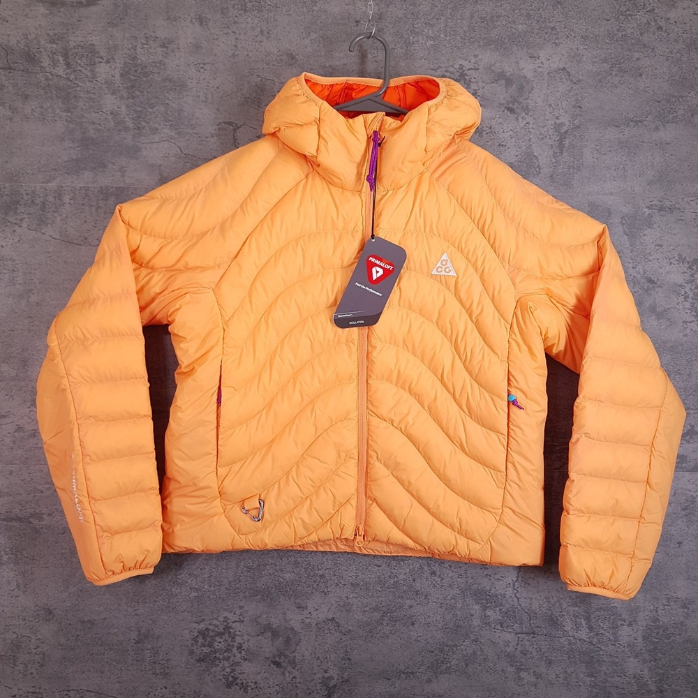 NIKE ACG Lava Flow Therma-FIT ADV Jacket Womens MEDIUM Light Orange HM9963-833